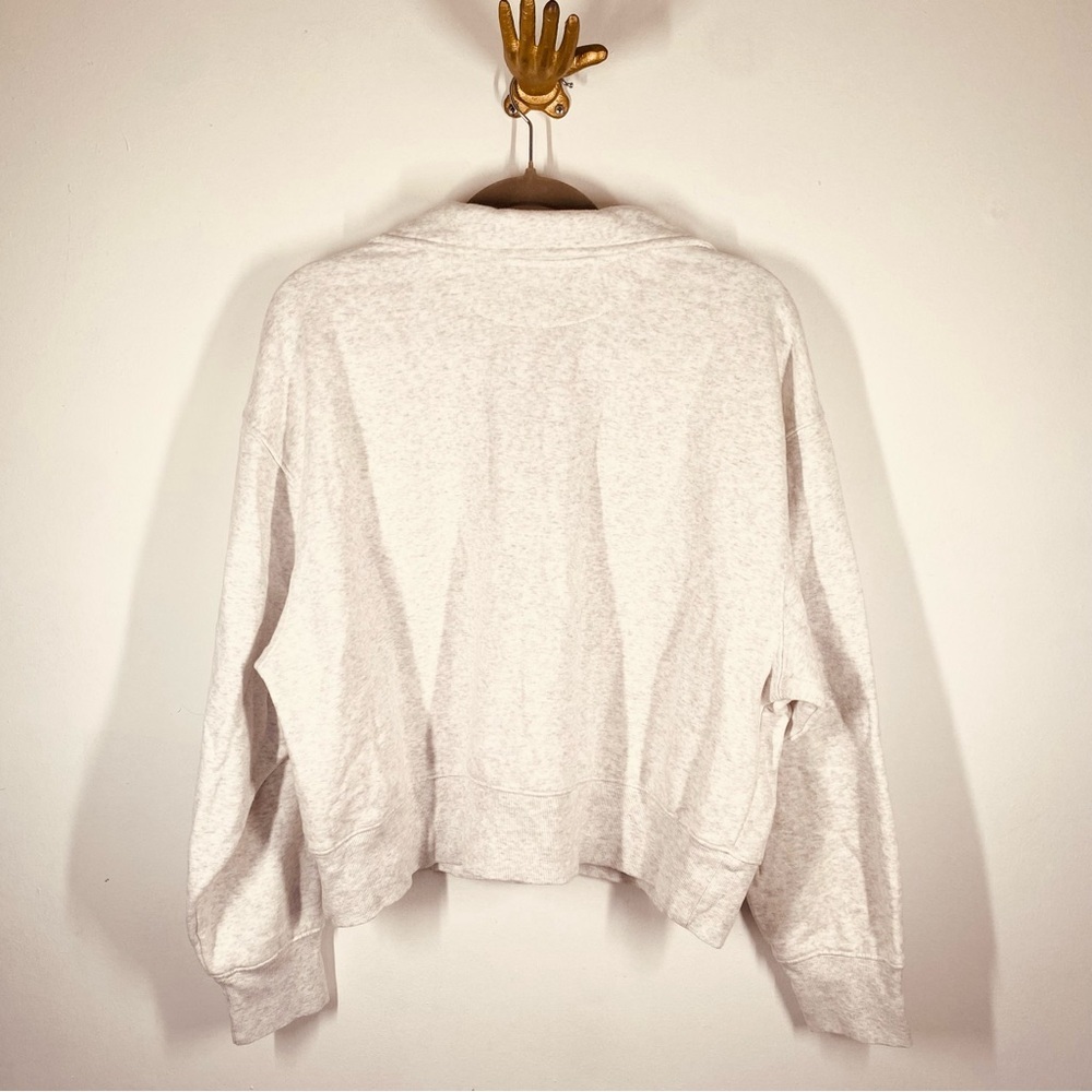NEW Universal Thread Light Ash Ivory Cropped Pullover Sweatshirt medium - Picture 8 of 9